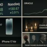 Weekly wrap: markets rally, Charlie Kirk murder, iPhone 17 launch and PMs resign