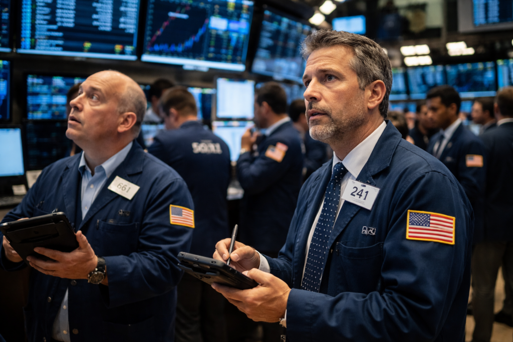 Dow rises 110 points as Nasdaq slides on AI fears, oil surge weighs